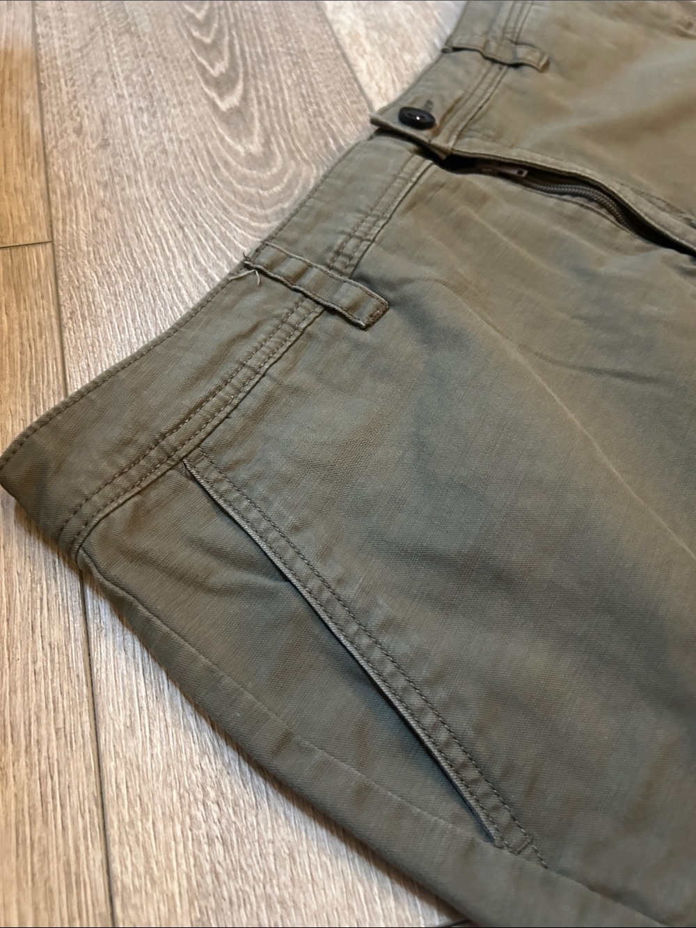 Men's O’Neill Olive Green Casual Chino Shorts - Picture 7 of 9
